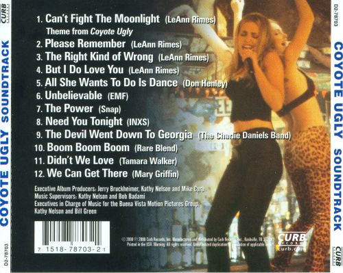 songs from coyote ugly movie